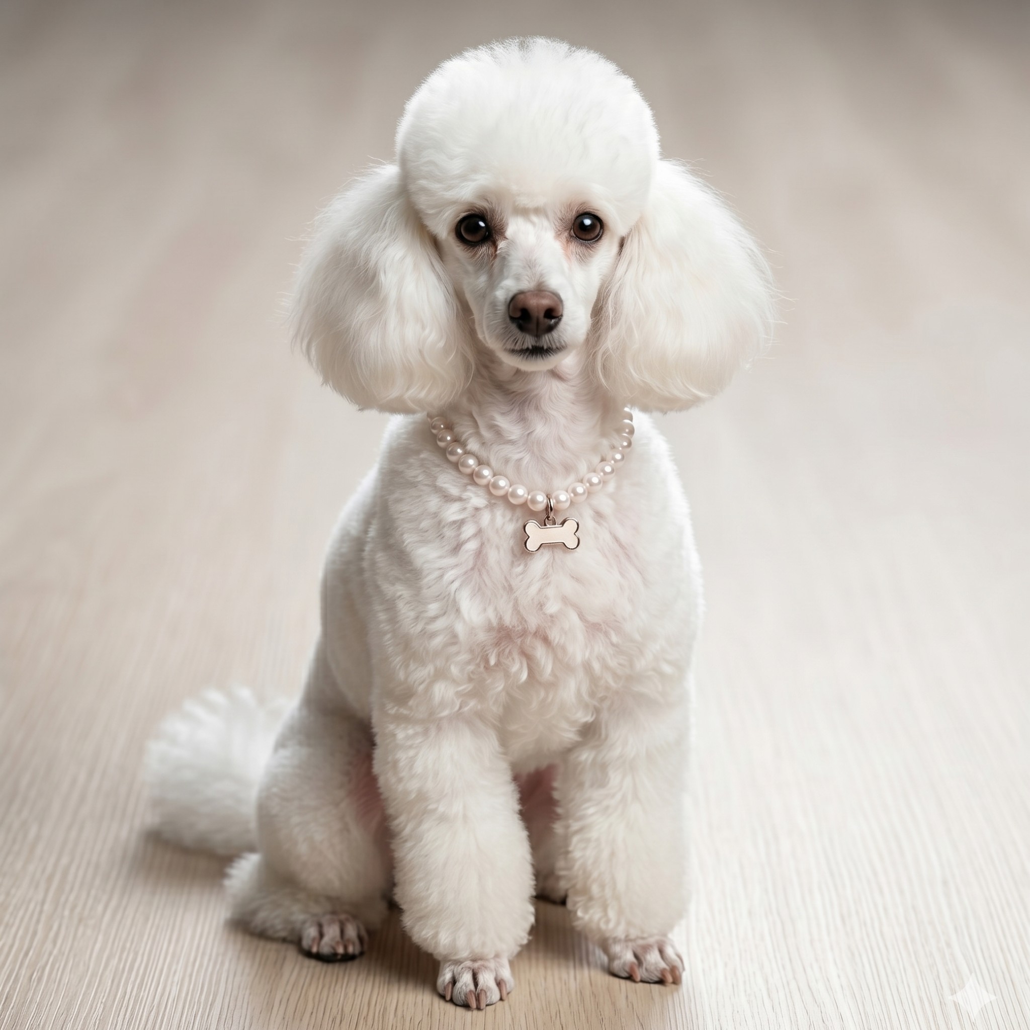 Collana Decorativa per Cani in Pasta di Conchiglia e Dettagli in Zama